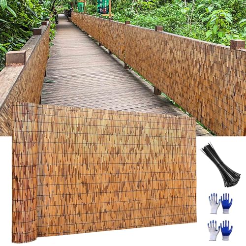 Naturlicher Schilfzaun Balkon Sichtschutz Bambuszaun 60x150cm 70x200cm 80x300cm 90x350cm 100x400cm 110x500cm Dekorative Zäune Schilfrohrmatten Für Garten Balkon Im Freien Hinterhof Terrasse Divider ( Naturlicher Schilfzaun Balkon Sichtschutz Bambuszaun 60x150cm 70x200cm 80x300cm 90x350cm 100x400cm 110x500cm Dekorative Zäune Schilfrohrmatten Für Garten Balkon Im Freien Hinterhof Terrasse Divider ( von FaccioneerZ