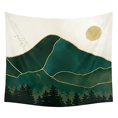FaceYee Mt Hood Wandteppich Smaragd Berg Wandbehang Kunst Wohnkultur Wandteppich für Schlafzimmer Wohnzimmer 100 x 150 cm Farbe: Mt Hood von FaceYee