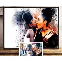 Personalisierter Kunstdruck Vom Foto, Perfektes Geschenk Für Familie/Freunde, Wanddekoration Zum Aufhängen von FacesandFrames