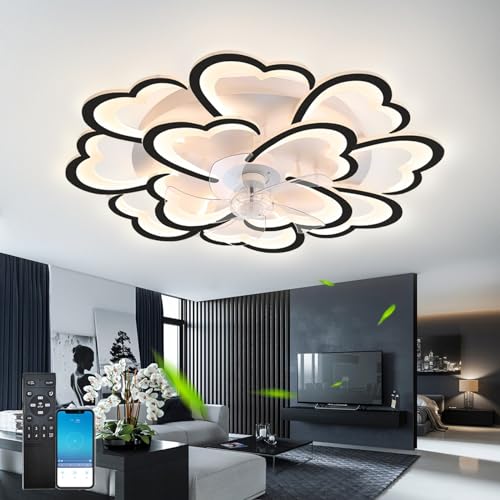 Fachae Starke Windkraft,Lampe Mit Ventilator Leise Mit Fernbedienung,Hohe Leistung 144W,Lampe Mit Ventilator,Schwarze Farbe Bringt Ihnen Ein Kühles Sommererlebnis,Umkehrbar Im Sommer Und Winter Fachae Starke Windkraft,Lampe Mit Ventilator Leise Mit Fernbedienung,Hohe Leistung 144W,Lampe Mit Ventilator,Schwarze Farbe Bringt Ihnen Ein Kühles Sommererlebnis,Umkehrbar Im Sommer Und Winter von Fachae