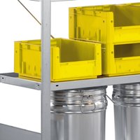 Fachboden für META Fachbodenregal Stecksystem, FL 230 kg, lichtgrau, BxT 1.000 x 300 mm von META