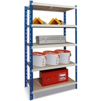 Fachbodenregal enzianblau, Fachlast 300 kg, HxBxT 2.000 x 1.000 x 600 mm von SZ Metall