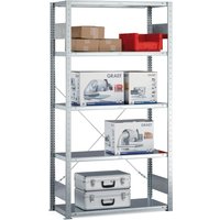 META Fachbodenregal verzinkt mit 5 Böden, Fachlast 100 kg, HxBxT 2.000 x 1.056 x 336 mm von META