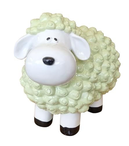 Dekofigur Bunte Schafe Farbe wählbar Tierfigur lustige Gartendeko Indoor Outdoor, Farbe:Pastel grün Dekofigur Bunte Schafe Farbe wählbar Tierfigur lustige Gartendeko Indoor Outdoor, Farbe:Pastel grün von Fachhandel Plus