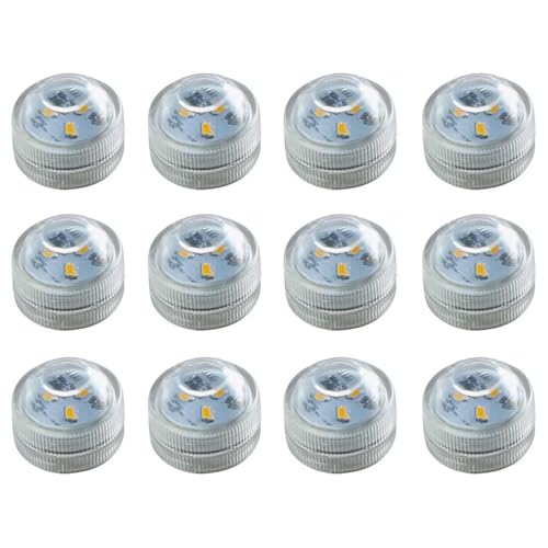 Fachhandel Plus 12er Set Teelichter mit je 3 SMD-LEDs Batteriebetrieb wasserdicht Tauchlicht Fachhandel Plus 12er Set Teelichter mit je 3 SMD-LEDs Batteriebetrieb wasserdicht Tauchlicht von Fachhandel Plus