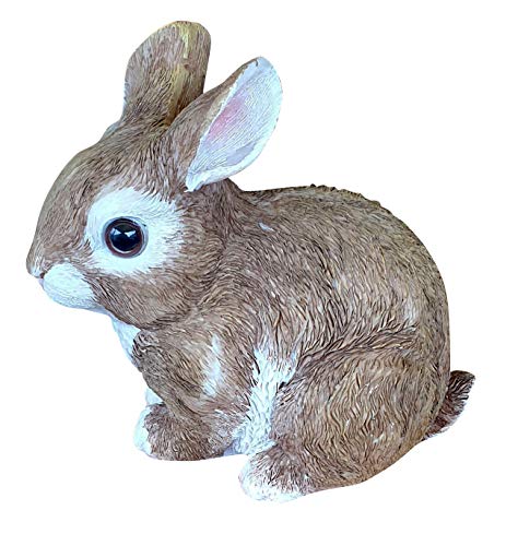 Fachhandel Plus Dekofigur Hase UDO Kaninchen-Baby Indoor Outdoor Ostern Feldhase Gartendeko Hasenfigur von Fachhandel Plus