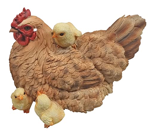 Fachhandel Plus Dekofigur Henne Huhn Uschi mit Küken lebensecht Gartenfigur Tierfigur Gartendeko Fachhandel Plus Dekofigur Henne Huhn Uschi mit Küken lebensecht Gartenfigur Tierfigur Gartendeko von Fachhandel Plus