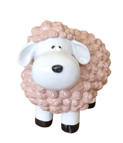 Fachhandel Plus Dekofigur Bunte Schafe Farbe wählbar Tierfigur lustige Gartendeko Indoor Outdoor, Farbe:Altrosa Fachhandel Plus Dekofigur Bunte Schafe Farbe wählbar Tierfigur lustige Gartendeko Indoor Outdoor, Farbe:Altrosa von Fachhandel Plus