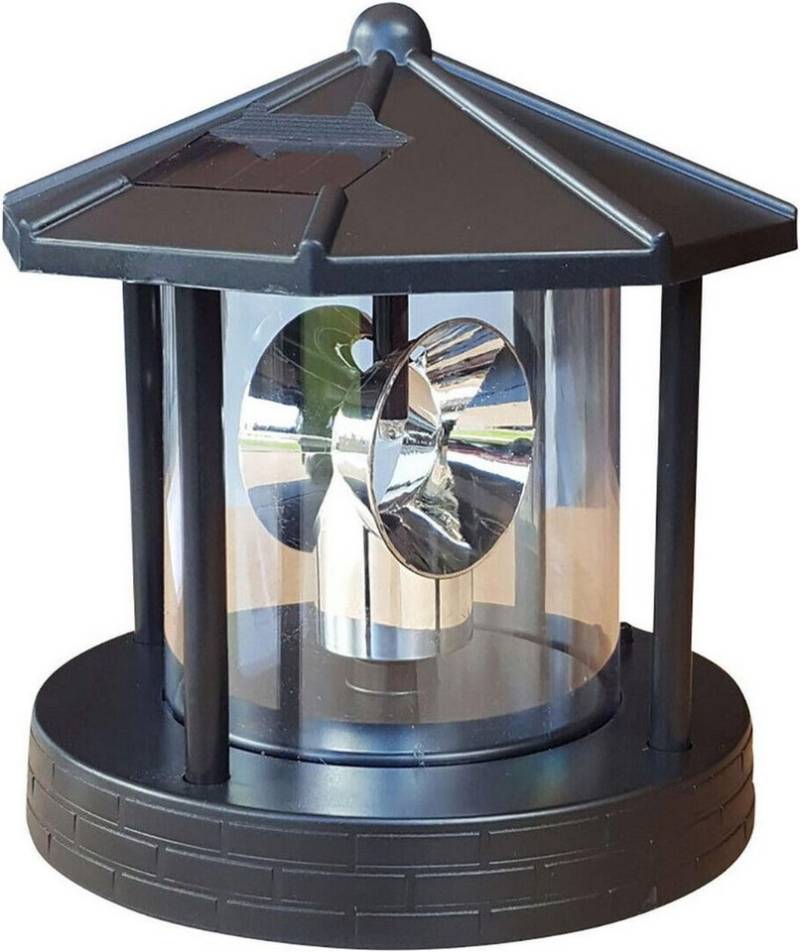 Fachhandel Plus Gartenfigur Ersatzkopf Solar für Deko Leuchtturm Leuchtfeuer Solarkopf 360° 16,5cm, für Deko-Leuchttürme mit Bajonettverschluss von Fachhandel Plus