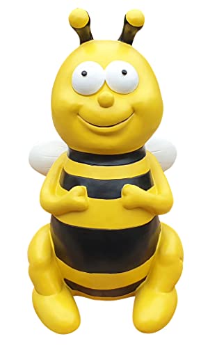 Fachhandel Plus Gartenfigur sitzende Biene lustige Deko Tierfigur Gartendeko Dekofigur von Fachhandel Plus
