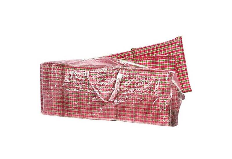 Fachhandel Plus Gartenmöbel-Schutzhülle Komfort Schutzhülle für Hochlehner Auflagen 125x32x50cm für Sitzkissen, mit Reißverschluss und 2 Tragegriffen von Fachhandel Plus