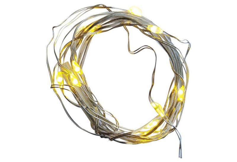Fachhandel Plus LED-Lichterkette 5x Micro LED Draht Lichterkette mit 10 LEDs Indoor inkl. Batterien, für Weihnachtsdekoration Fachhandel Plus LED-Lichterkette 5x Micro LED Draht Lichterkette mit 10 LEDs Indoor inkl. Batterien, für Weihnachtsdekoration von Fachhandel Plus