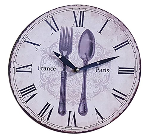 Wanduhr Ø 29 Wandbehang Küchenuhr Wanddeko Uhr 12 versch. Desings wählbar (France Paris) von Fachhandel Plus