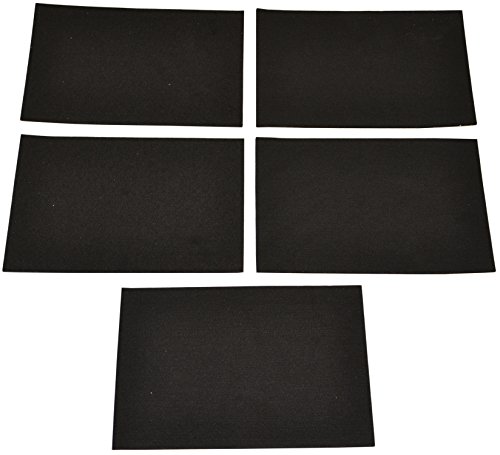 Fachhandel für Vliesstoffe Filzgleiter 5 Stück, A4-Format, selbstklebend, 4-5mm stark, schwarz von Fachhandel für Vliesstoffe