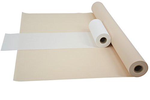 Sensalux Kombi-Set 1 Tischdeckenrolle 1,5m x 25m + Tischläufer 30cm (Farbe nach Wahl) Rolle Creme Tischläufer weiß von Fachhandel für Vliesstoffe