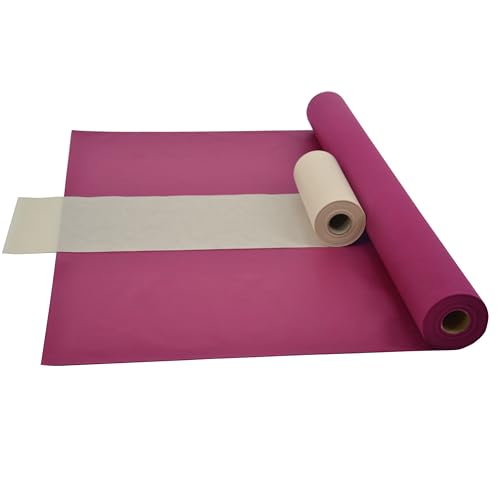 Sensalux Kombi-Set 1 Tischdeckenrolle 1,5m x 25m + Tischläufer 30cm (Farbe nach Wahl) Rolle Beere Tischläufer Creme von Fachhandel für Vliesstoffe