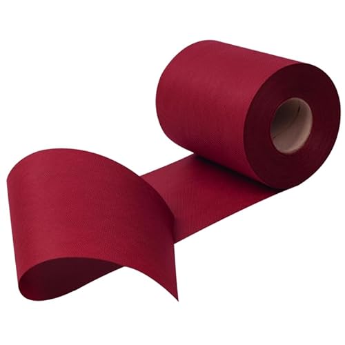 Sensalux Tischläufer, Tischband, stoffähnliches Vlies, Standard 100 by Oeko-TEX® - Klasse I Zertifiziert, 15cm x 25m, Bordeaux von Sensalux