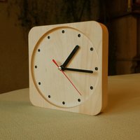 Uhr Aus Ahornholz, Handgefertigt Uhr Aus Ahornholz, Handgefertigt von Fachwerk101