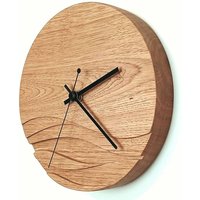 Wanduhr Wave Aus Massivholz, Eiche von Fachwerk101