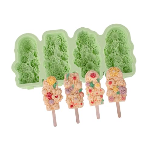 4 Hohlraum Eiscreme Formblume Form von FackLOxc