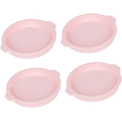 4 Pieces Funktionelle Silikonform Silikonkuchenform Zum Sicheren Backen Von Käsekuchen Und Farbenfrohen Kuchen Regenbogen Kuchenform von FackLOxc