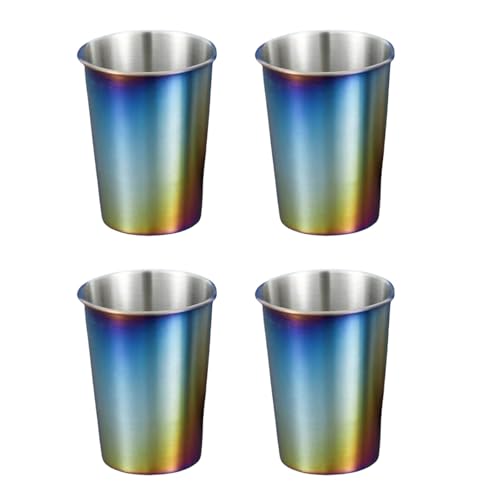 4pcs Edelstahl Kaffee Set Resistant Getränkswares Stapelbare Bierbecher Für Camping Und Familien Freien Familien Verwenden Trinkbecher von FackLOxc
