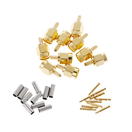 FackLOxc 10 PCS SMA Male Stull Crimp RG174 RG316 LMR100 Kabel RF Stecker FackLOxc 10 PCS SMA Male Stull Crimp RG174 RG316 LMR100 Kabel RF Stecker von FackLOxc