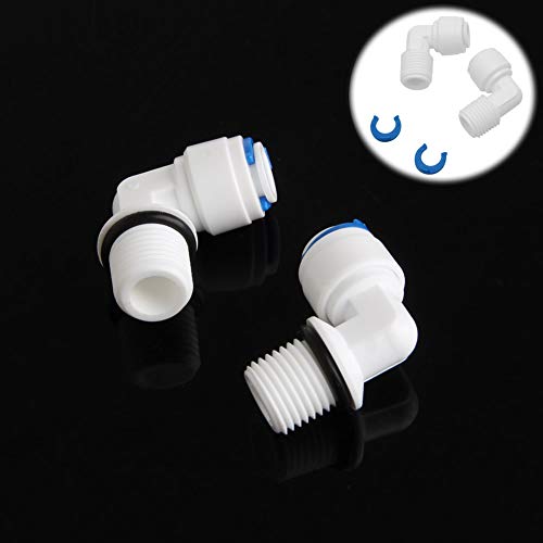 FackLOxc 2pcs Schnellanschluss Rohrkuppler Stopp Wasseranschluss Reparaturgelenk Bewässerungssystem Anpassung Wasserfilter/RO von FackLOxc