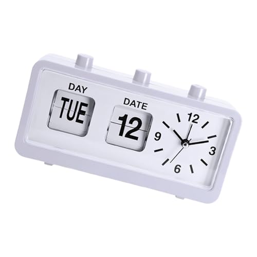 FackLOxc Elegant Retro Mechanischer Wecker Mit Manuellem Kalender Display Die Ästhetische Desktop Uhr Für Die Ästhetische Desktop Uhr Für Den Raum Verbessert Kreative Bürouhr FackLOxc Elegant Retro Mechanischer Wecker Mit Manuellem Kalender Display Die Ästhetische Desktop Uhr Für Die Ästhetische Desktop Uhr Für Den Raum Verbessert Kreative Bürouhr von FackLOxc