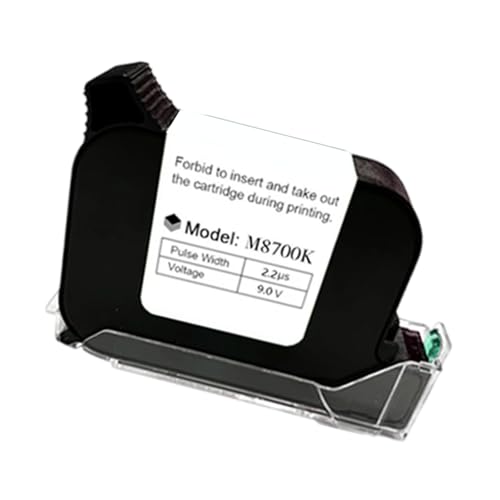 FackLOxc M8700K Schwarzdruck Ersatzpatrone Hocheffizienz Für Handheld Drucker Glatt Und Heller Druck von FackLOxc