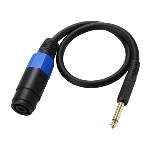 FackLOxc Speakon Weiblicher Anschluss Zu 1/4 "männlicher Kabel Speakon Stecker Zum 6 35 Mm Lautsprecher Interconnect Draht von FackLOxc