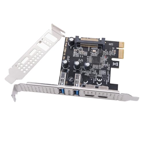FackLOxc Super Speed ​​5Gbit / S USB 3.2 Gen1 Typ C Und USB PCIexpress Expansionskarte Mit Metallklassen Für PC Computer von FackLOxc