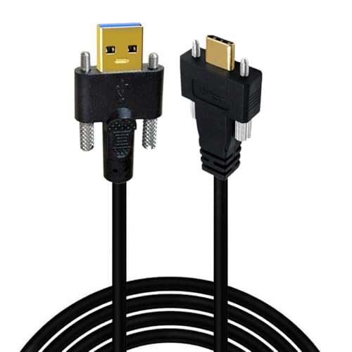 FackLOxc USB3.1 Typ C Bis USB3.0 Kabel Mit Goldplattenanschlüssen Und Schraubenverriegelung Ideal Für Die Schnelle Datenübertragung Und Ladung von FackLOxc