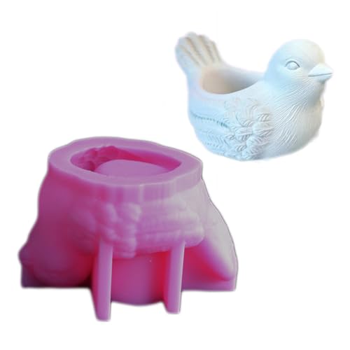 Mode Robuste Silikonform Für Vogelpflanzerdesigns Verbessert Ihren Garten Oder Ihr Ornament Mit Dem Charme Der Natur Der Natur von FackLOxc