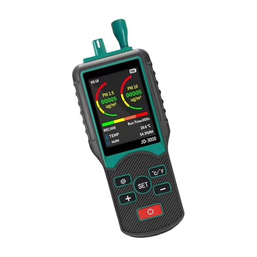 Multifunktionaler Hand-Luftpartikel-Tester, geeignet für PM2.5 und PM10, mit Datenspeicherung und zwei Messmodi Multifunktionaler Hand-Luftpartikel-Tester, geeignet für PM2.5 und PM10, mit Datenspeicherung und zwei Messmodi von FackLOxc