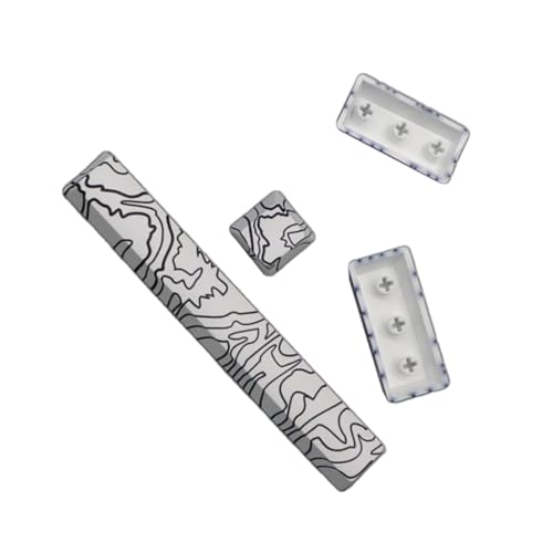 OEM Höhe Tastenkappen 4 Tasten Enter 6,25 U Leertaste Tastenkappe, wärmesublimierte Linien für verbessertes Tippen von FackLOxc