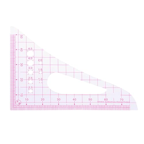Patchwork Herrscher Leicht Zu Lesen Nähen Lineal Multifunktionaler Protraktor Allgemeines Nählineer Für Haushaltshandwerk Herrscher von FackLOxc