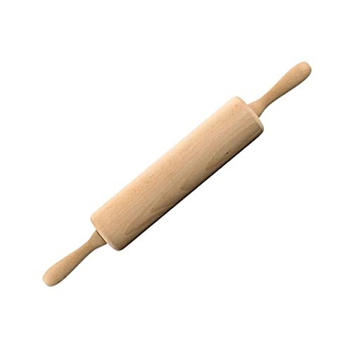 Zenker Teigroller mit Gleitlager Ø 6 x 44 cm PATISSERIE, Nudelholz als Backzubehör, Backrolle aus Holz zum Teigrollen (Farbe: Braun), Menge: 1 Stück von FACKELMANN