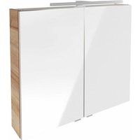 Fackelmann - B.brillant led Spiegelschrank 80cm - Ast Eiche von Fackelmann