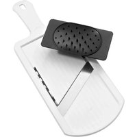 Fackelmann - Dick- Dünnschneider mit Restehalter, 12,5 x 32 cm Küchenutensilien von Fackelmann