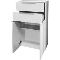 Fackelmann - Doppel-Midischrank kara / Badschrank mit Soft-Close-System / Maße (b x h x t): ca. 61 x 107 x 32 cm / mit Schubladen und Türen / Korpus: von Fackelmann