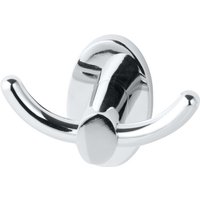 Doppelhaken taris / hochwertiger Wandhaken fürs Bad und Gäste-WC / Maße (b x h x t): ca. 8 x 6 x 5 cm / Handtuchhaken fürs Badezimmer und wc / von Fackelmann