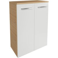 FACKELMANN Doppel-Midischrank »B.style«, Sandeiche/weiss, 2 Türen, BxHxT: 60,2 x 82,6 x 32 cm FACKELMANN Doppel-Midischrank »B.style«, Sandeiche/weiss, 2 Türen, BxHxT: 60,2 x 82,6 x 32 cm von Fackelmann