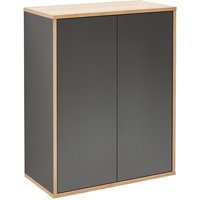 FACKELMANN Doppel-Midischrank »FINN«, Anthrazit, 2 Türen, BxHxT: 60 x 75 x 30,5 cm - grau FACKELMANN Doppel-Midischrank »FINN«, Anthrazit, 2 Türen, BxHxT: 60 x 75 x 30,5 cm - grau von Fackelmann
