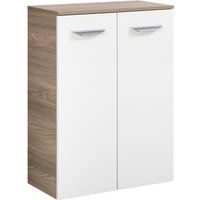 FACKELMANN Doppel-Midischrank »LUXOR«, 2 Türen, Steinesche, BxHxT: 60,2 x 82,6 x 32 cm - weiss FACKELMANN Doppel-Midischrank »LUXOR«, 2 Türen, Steinesche, BxHxT: 60,2 x 82,6 x 32 cm - weiss von Fackelmann
