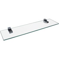 FACKELMANN Glasablage, Glas, transparent/chromfarben von Fackelmann