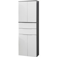 FACKELMANN Hochschrank »KARA«, 4 Türen, 2 Schubladen, BxHxT: 60,4 x 176,1 x 32 cm - weiss FACKELMANN Hochschrank »KARA«, 4 Türen, 2 Schubladen, BxHxT: 60,4 x 176,1 x 32 cm - weiss von Fackelmann