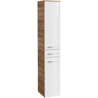 FACKELMANN Hochschrank »MILANO«, Asteiche/weiss, 2 Türen, BxHxT: 30,2 x 165,2 x 32 cm FACKELMANN Hochschrank »MILANO«, Asteiche/weiss, 2 Türen, BxHxT: 30,2 x 165,2 x 32 cm von Fackelmann