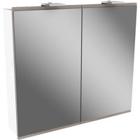 FACKELMANN Spiegelschrank »LIMA«, BxHxT: 80 x 73 x 15,3 cm, 5870-6190 K, kaltweiß, 2W - grau FACKELMANN Spiegelschrank »LIMA«, BxHxT: 80 x 73 x 15,3 cm, 5870-6190 K, kaltweiß, 2W - grau von Fackelmann