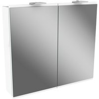 FACKELMANN Spiegelschrank »LIMA«, BxHxT: 80 x 73 x 15,3 cm, 5870-6190 K, kaltweiß, 2W - grau FACKELMANN Spiegelschrank »LIMA«, BxHxT: 80 x 73 x 15,3 cm, 5870-6190 K, kaltweiß, 2W - grau von Fackelmann